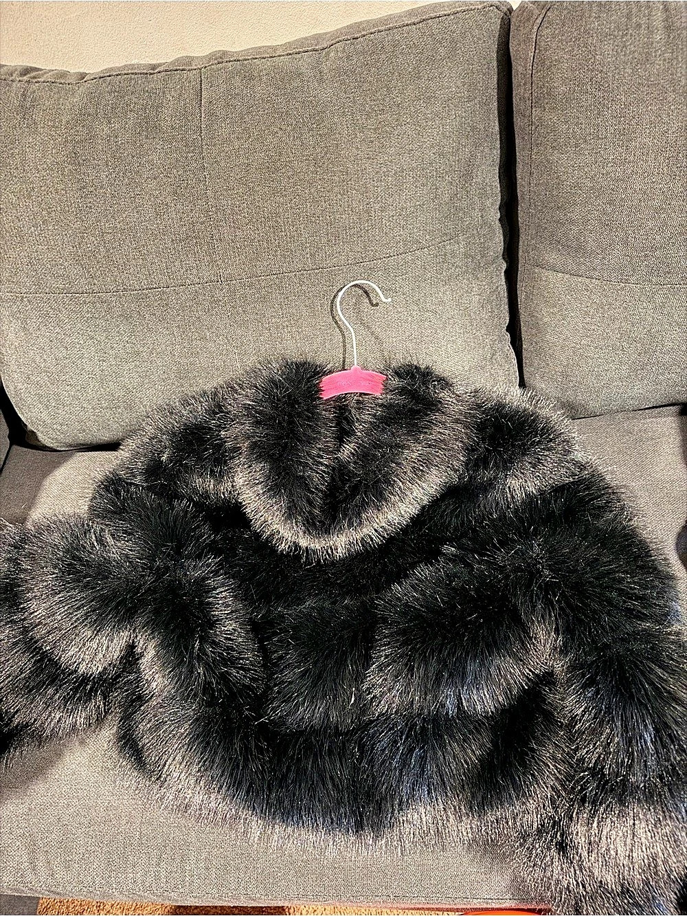 Black Faux Fur Teddy Jacket